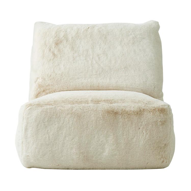 Кресло Lomfy Chair искусственный мех Big Bear Cream - ракурс 2