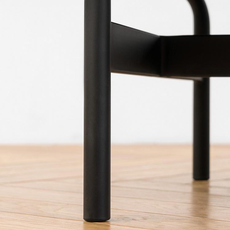 Банкетка Люксемург Luxemburg Ottoman, Black Matt Metal RM