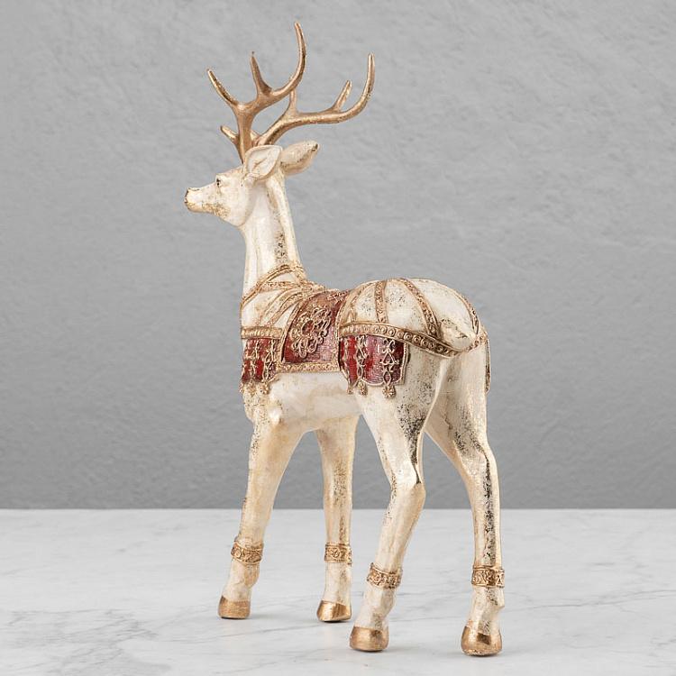 Новогодняя фигурка Золотистый олень 2 Deer Silver/Gold 2 36 cm