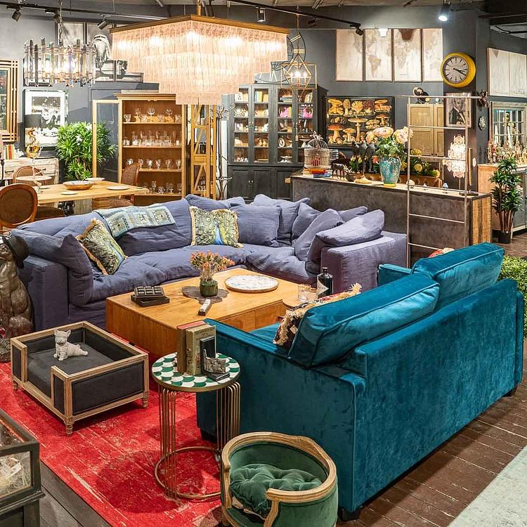 Двухместный диван Viscount William 2 Seater Velvet полиэстер Revival Teal - ракурс 14