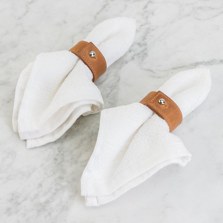 Набор из двух колец для салфеток Карамель Set Of 2 Napkin Rings Caramel