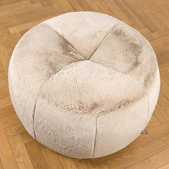 Пуфик Alaska Donut Pouf искусственный мех Big Bear Pewter - ракурс 3