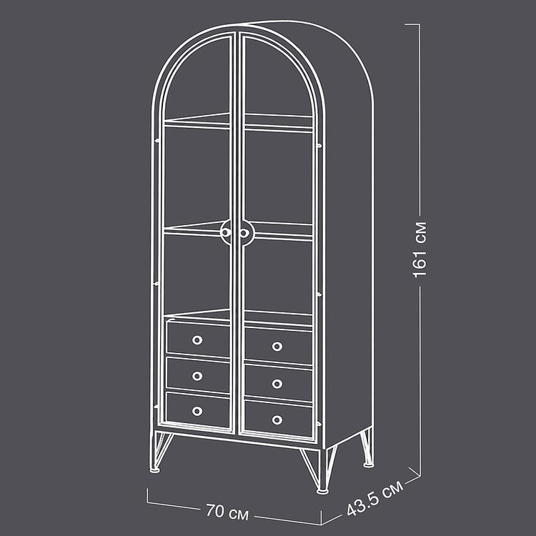 Сервант Walton 2 Doors Cabinet With 6 Drawers - ракурс 13