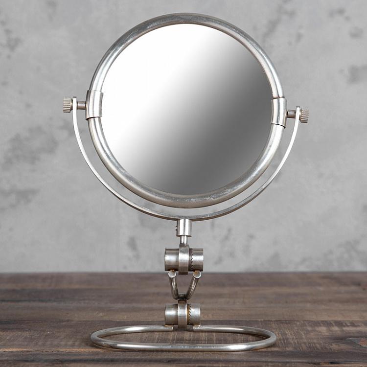 Круглое настольное зеркало на раскладной ножке-опоре Round Mirror On Extendable Stand
