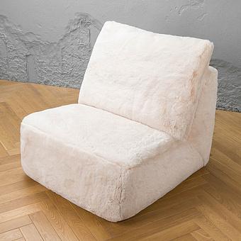 Кресло Lomfy Chair искусственный мех Big Bear Cream - ракурс 5