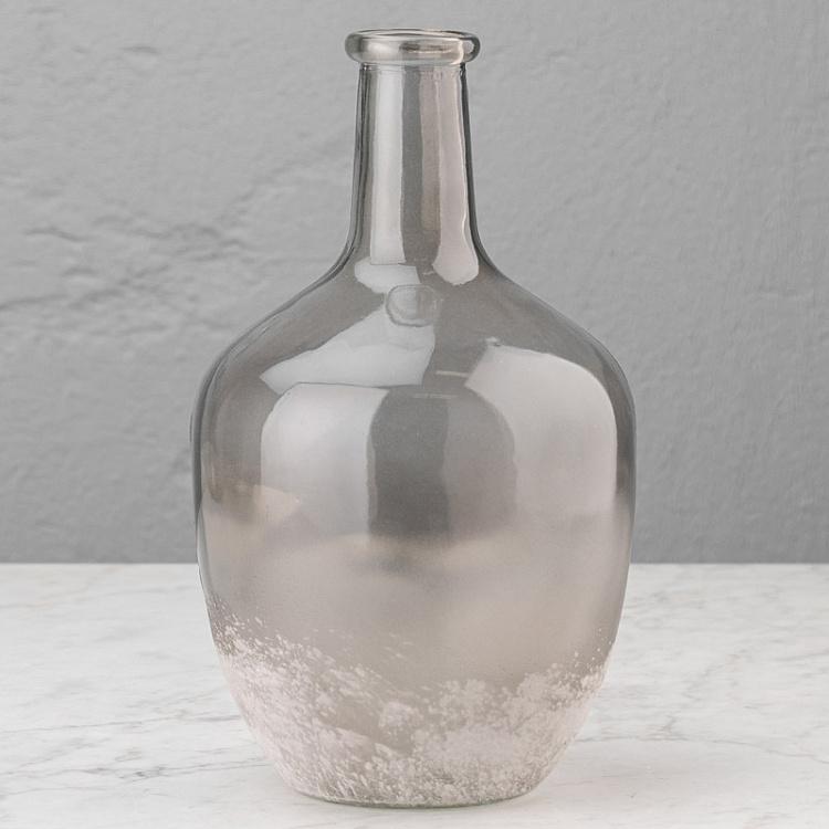 Grey-frosted Glass Table Vase