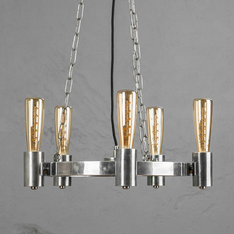 Подвесной светильник Кависте с лампами в виде бутылок Caviste Hanging Lamp With 5 Bottle Bulbs