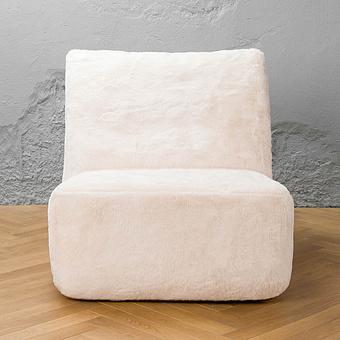 Кресло Lomfy Chair искусственный мех Big Bear Cream - ракурс 2