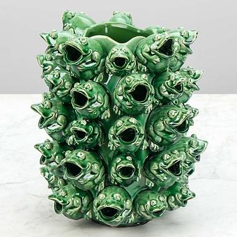 Ваза Frogs Vase Green - ракурс 2