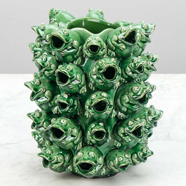 Ваза Frogs Vase Green - ракурс 3