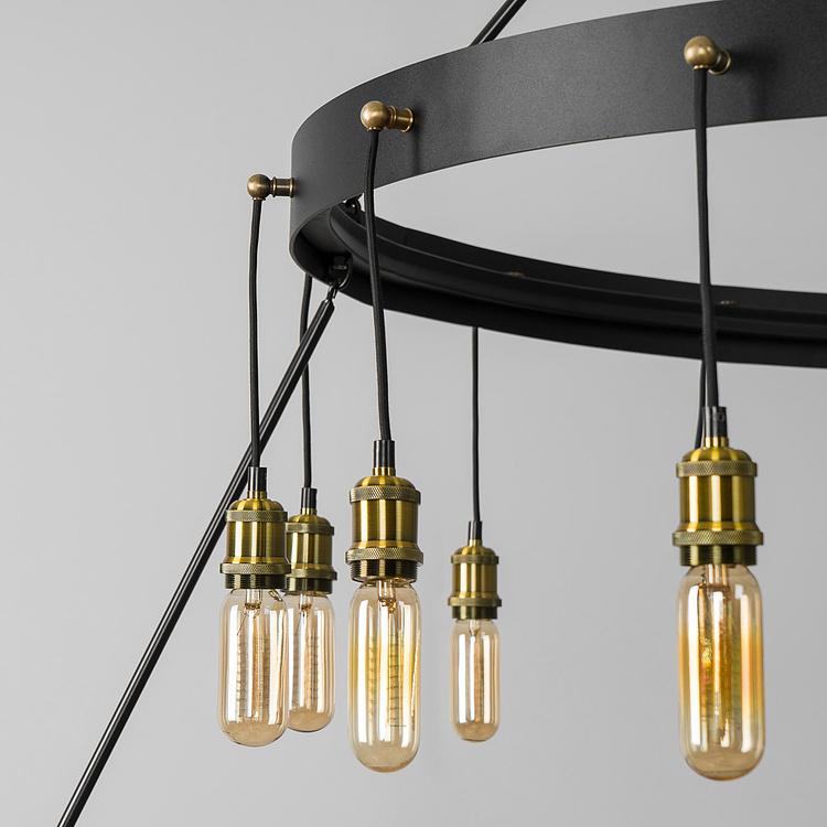 Каскадная люстра Орбиты Orbits Chandelier Bulb Screw 60W