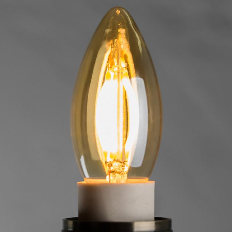 Филаментная светодиодная лампа Эдисон Лист Цитадель E14 4 Вт, золотая колба Edison Leaf Gold Citadel E14 4W