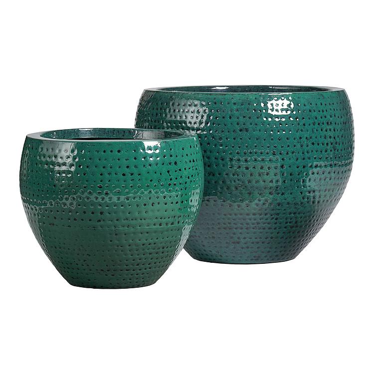 Кашпо Effectory Ron Classic Bowl Pot Jade Medium - ракурс 2