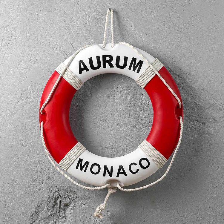 Винтажный спасательный круг Золото из Монако Vintage Lifebuoy Aurum Monaco