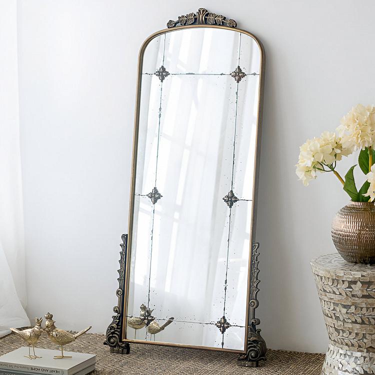 Зеркало с золотистым узором в антикварном стиле Antique Gold Wall Mirror