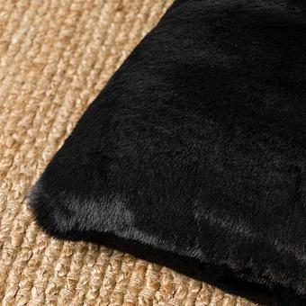 Декоративная подушка Alaska Square Cushion Medium искусственный мех Big Bear Grey - ракурс 5