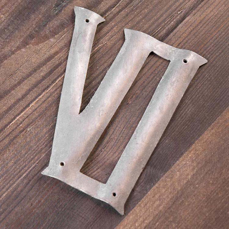 Римская цифра VI Roman Number 6 In Metal