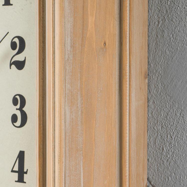 Настенные прямоугольные часы из сосны Rectangular Pine Clock