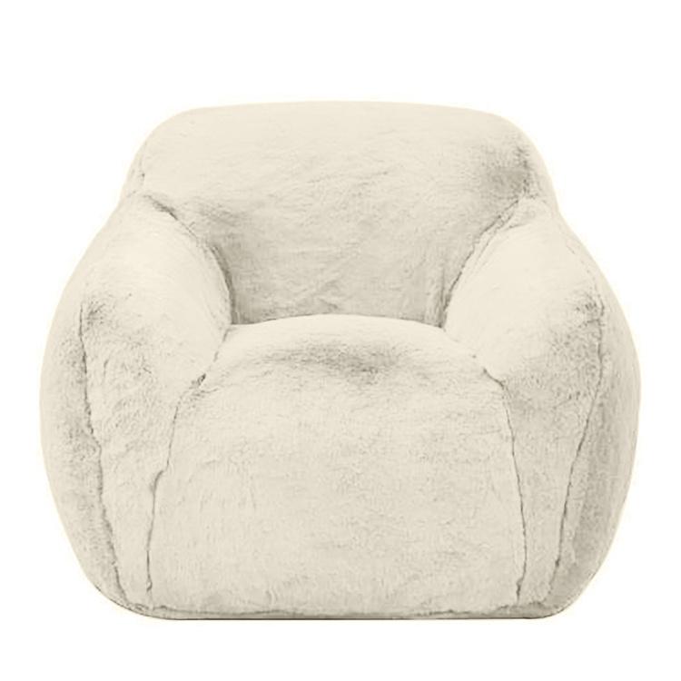 Кресло Snuggy Chair искусственный мех Mongolia Cream - ракурс 2