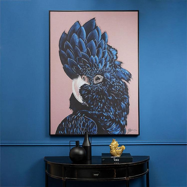 Фото-принт на холсте в раме Синий какаду Canvas Picture With Frame Blue Cockatoo