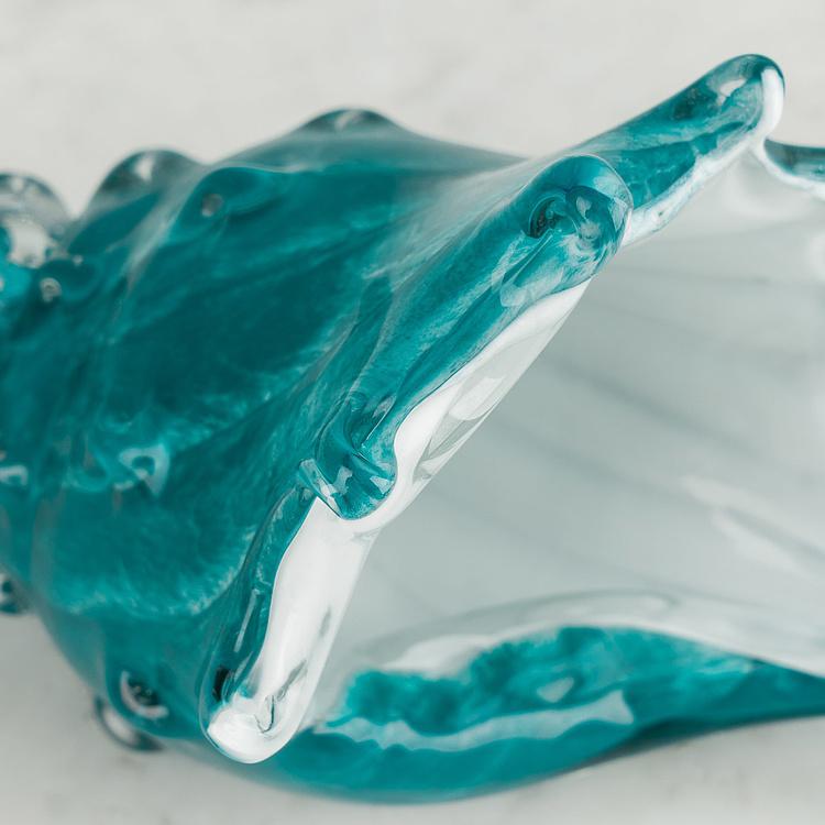 Статуэтка Бирюзовая ракушка Glass Shell Turquoise