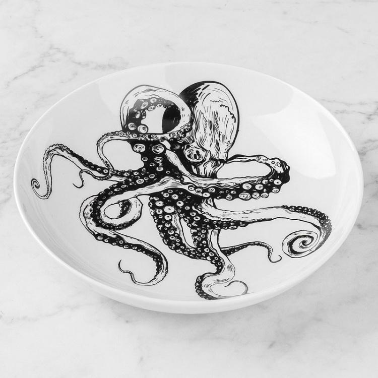 Глубокая тарелка Осьминог Octopus Deep Plate