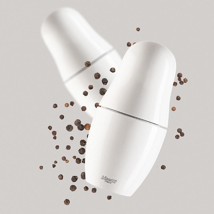 Мельница для специй Белая матрёшка Matryoshka Spice Mill White