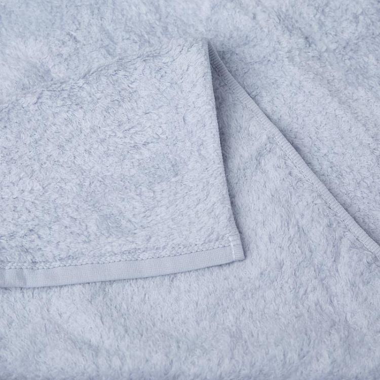 Серо-голубое махровое полотенце для рук и лица Зефир, 50x100 см Super Marshmallow Hand Towel Blue Grey 50x100 cm