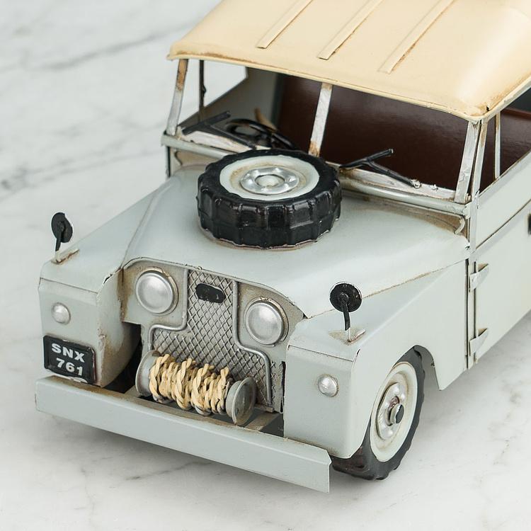 Статуэтка Винтажный Ленд Ровер с багажом Vintage Landrover With Luggage