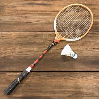 Vintage Racket And Shuttlecock 2