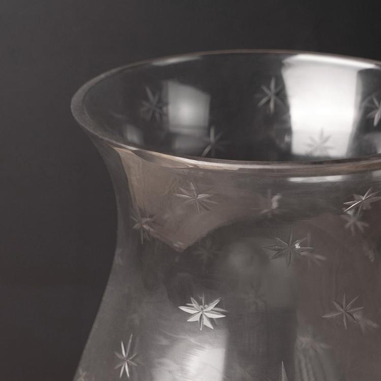 Стеклянный подсвечник со звёздами Glass Candleholder With Stars