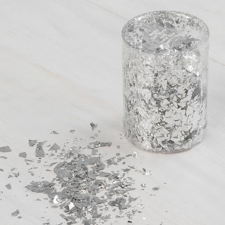 Confetti Flakes 30 gram In Box Silver 10 cm