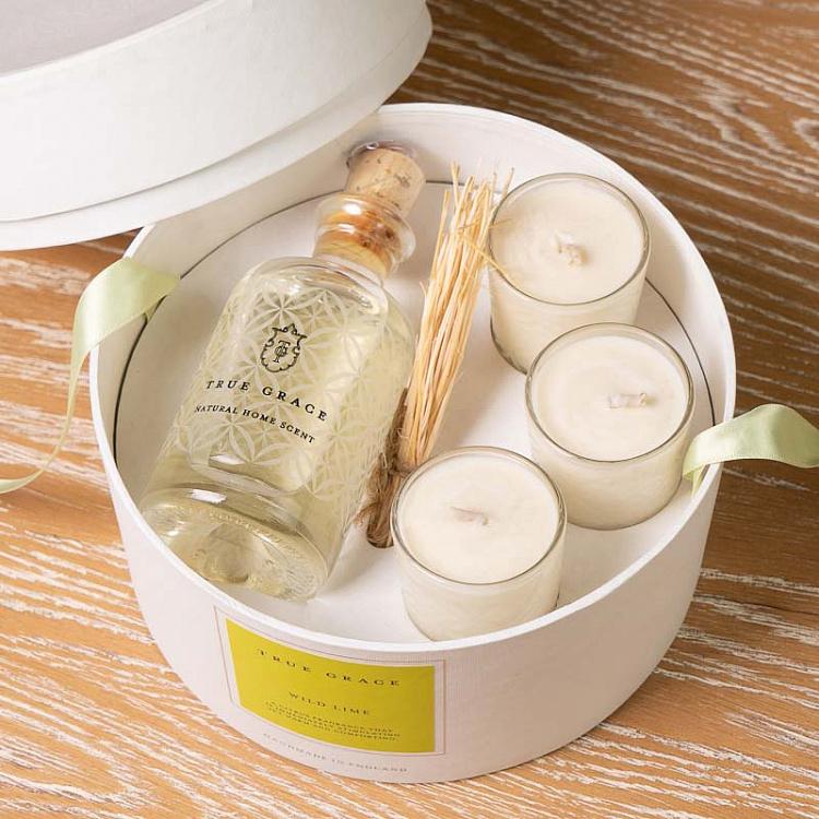 Diffuser And Votives Gift Set Wild Lime