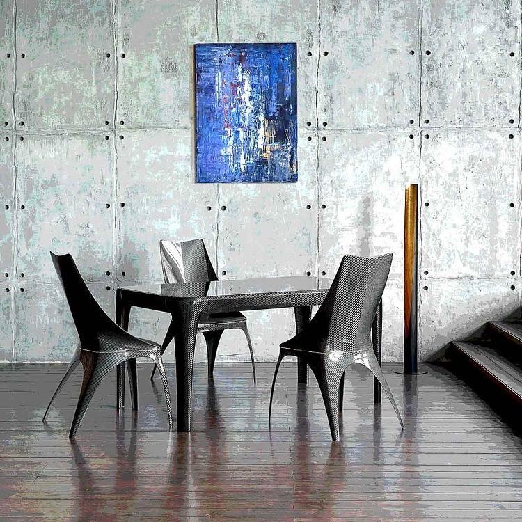 Стул из карбона Кавалло Cavallo Dining Chair, Carbon