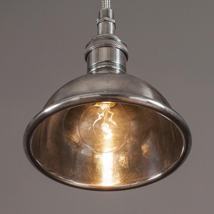 Малый подвесной светильник, никелированная сталь Small Nickel Lamp