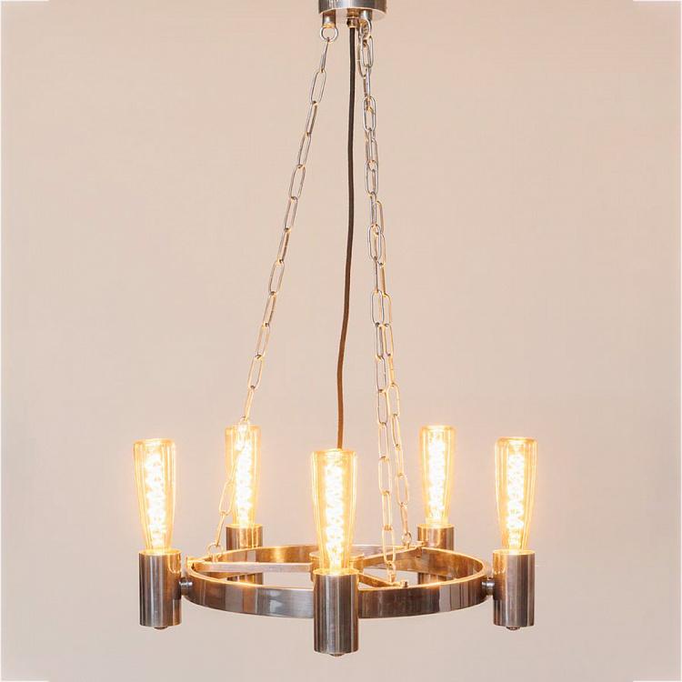 Подвесной светильник Кависте с лампами в виде бутылок Caviste Hanging Lamp With 5 Bottle Bulbs