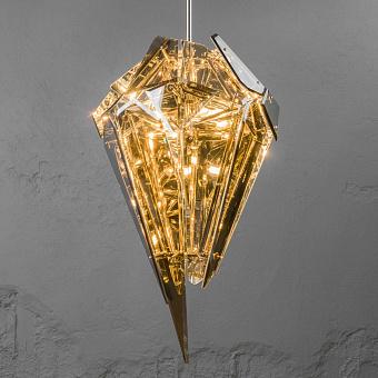 Люстра Shard Chandelier стекло Smoke Frosted Glass