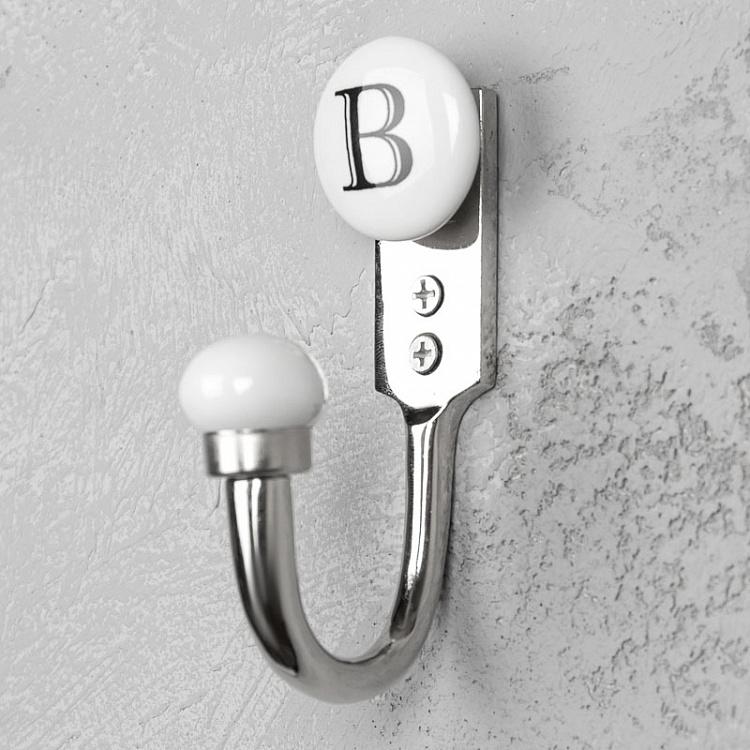 Однорожковый крючок с буквой B Alphabet Hook B