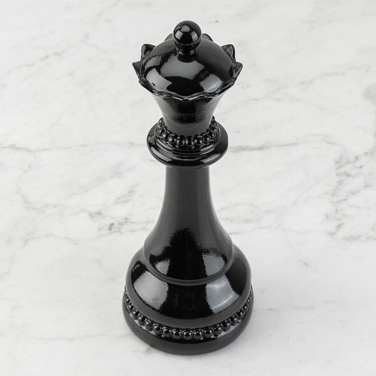 Статуэтка Шахматная фигура Королева Chess Queen Shiny Black