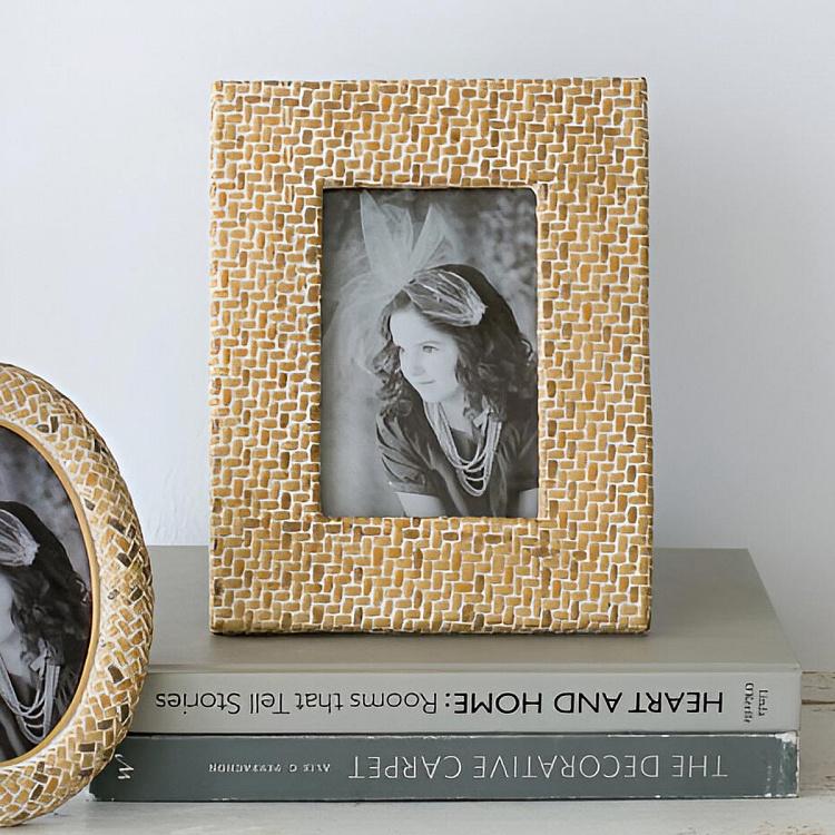 Yellow Brick Rectangular Photo Frame