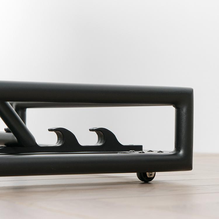 Садовый шезлонг-лежак Coral Lounger, Black акриловая ткань Anthracite Carbon - ракурс 8