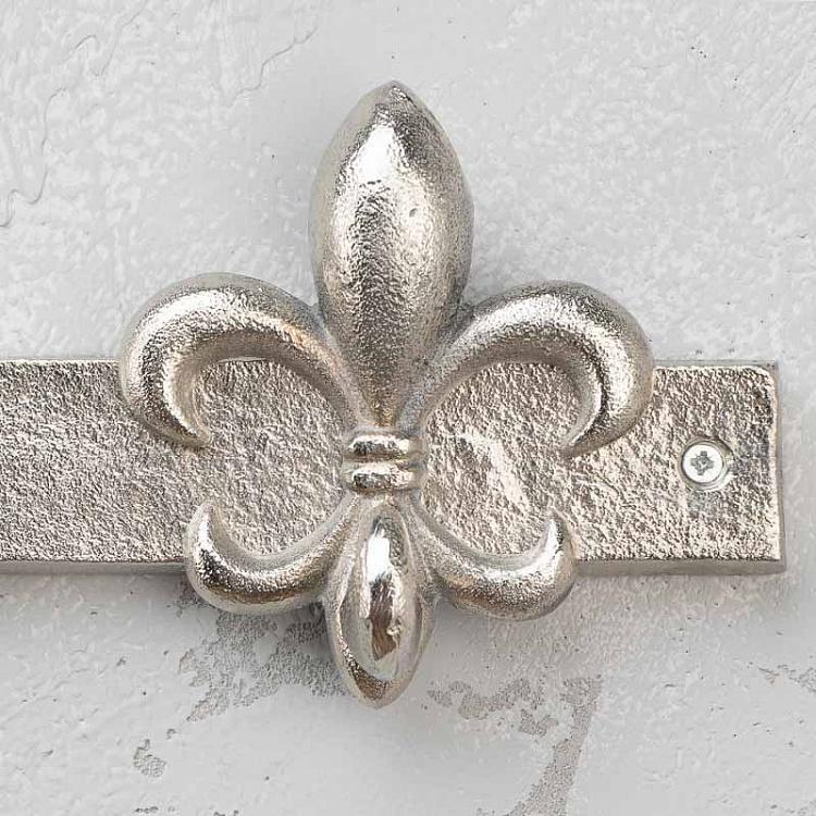 Четырёхместная настенная вешалка Королевская лилия Coat Rack 4 Hooks Fleur De Lis