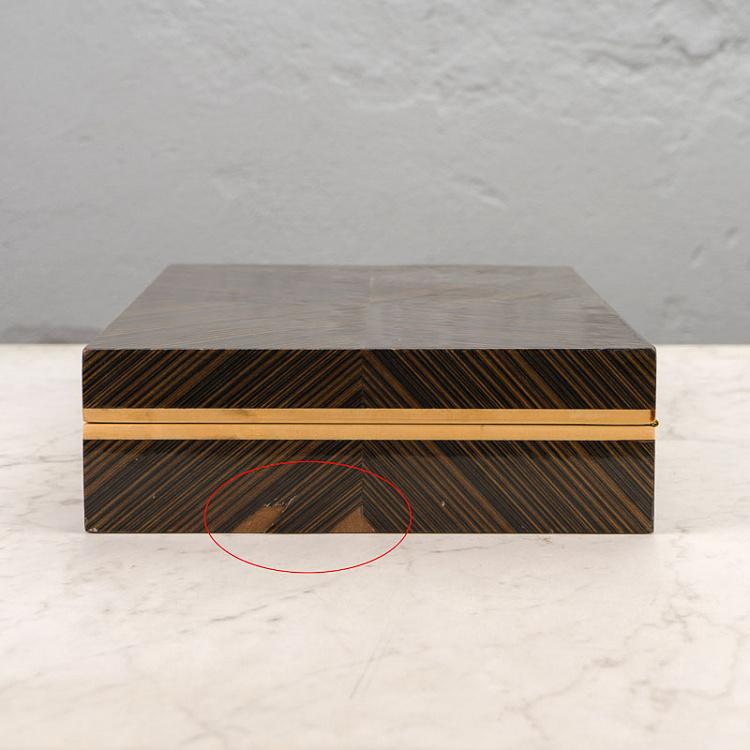 Подарочная коробка из дерева дисконт2 Giftbox Herringbone discount2