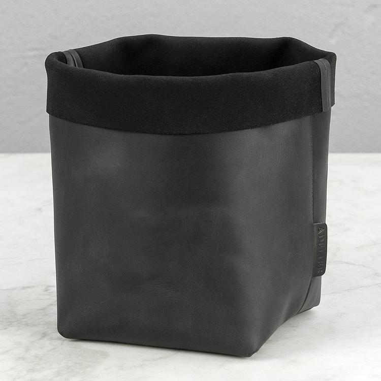 Кожаная корзина для хранения Leather Storage Basket