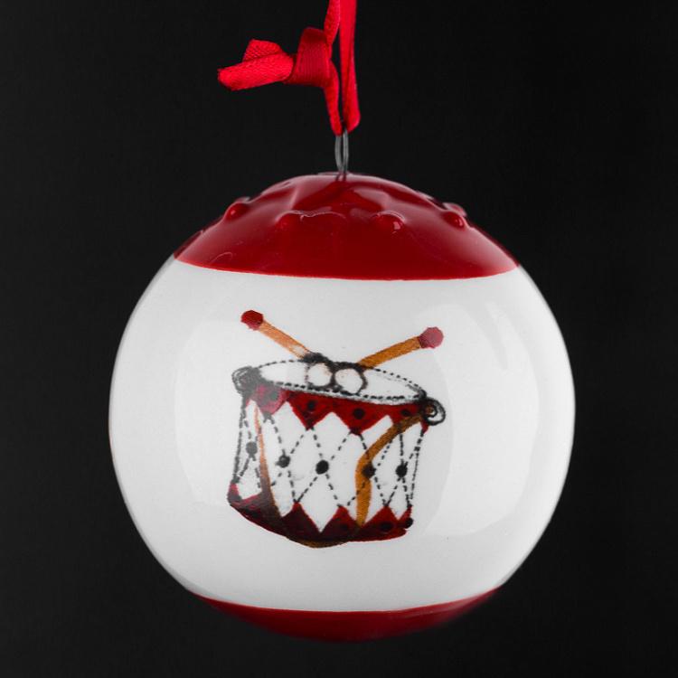 Набор из трёх ёлочных игрушек Колокольчик, сапог и шар Set Of 3 Bell/Sock/Ball 6,8 cm