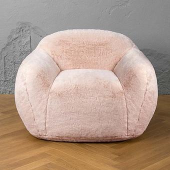 Кресло Snug Chair искусственный мех Big Bear Pink - ракурс 2