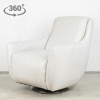 Кресло Kapetan Chair натуральная кожа Riders White