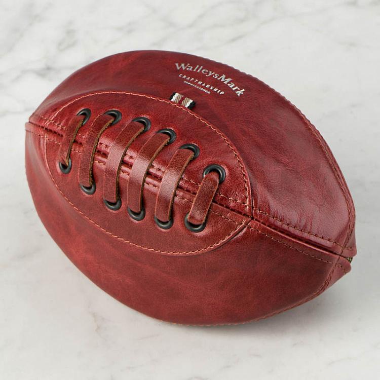 Рубиновый кожаный кошелёк-мяч Оболенский Компакт Skid Obolensky Compact, Mogok Rubens