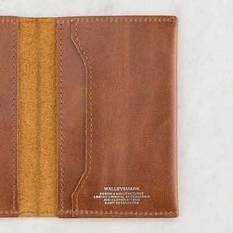 Обложка для паспорта Passport Cover натуральная кожа Old Brown - ракурс 5