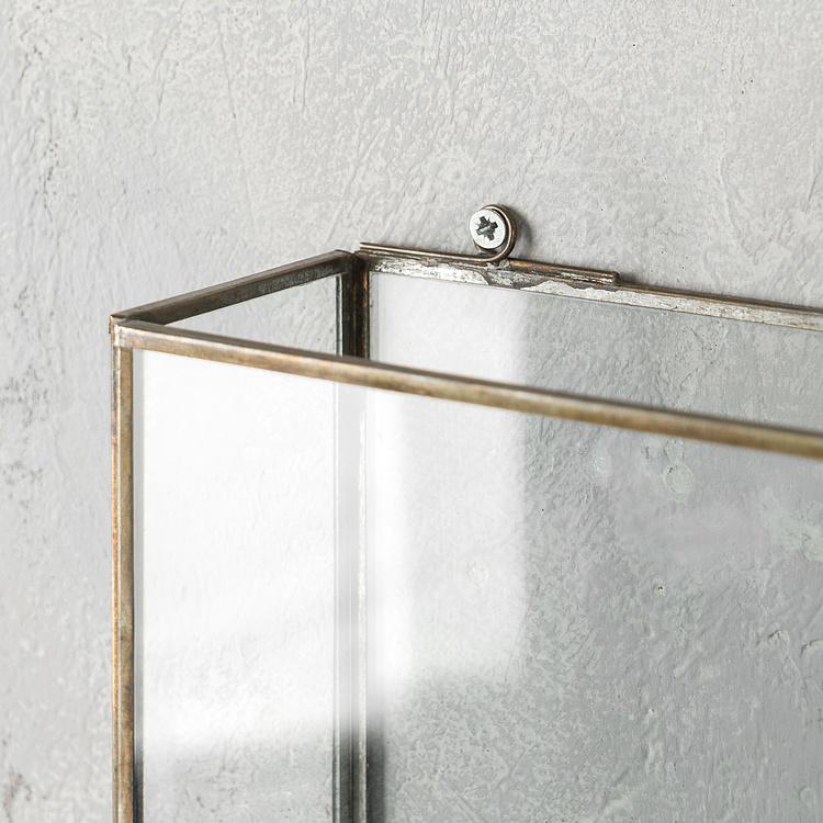 Двойная стеклянная полка Magazine Holder With 2 Glass Boxes